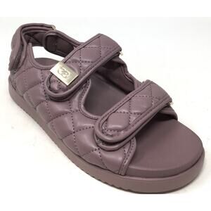 Calia by Carrie Underwood Women's Sz 6 Hazy Plum Quilted Puffer Chunky Sandals